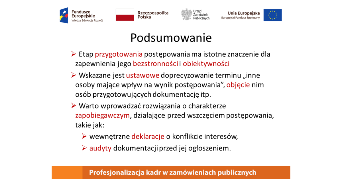 Read more about the article Bezstronność i konflikt interesów na etapie przygotowania zamówienia publicznego